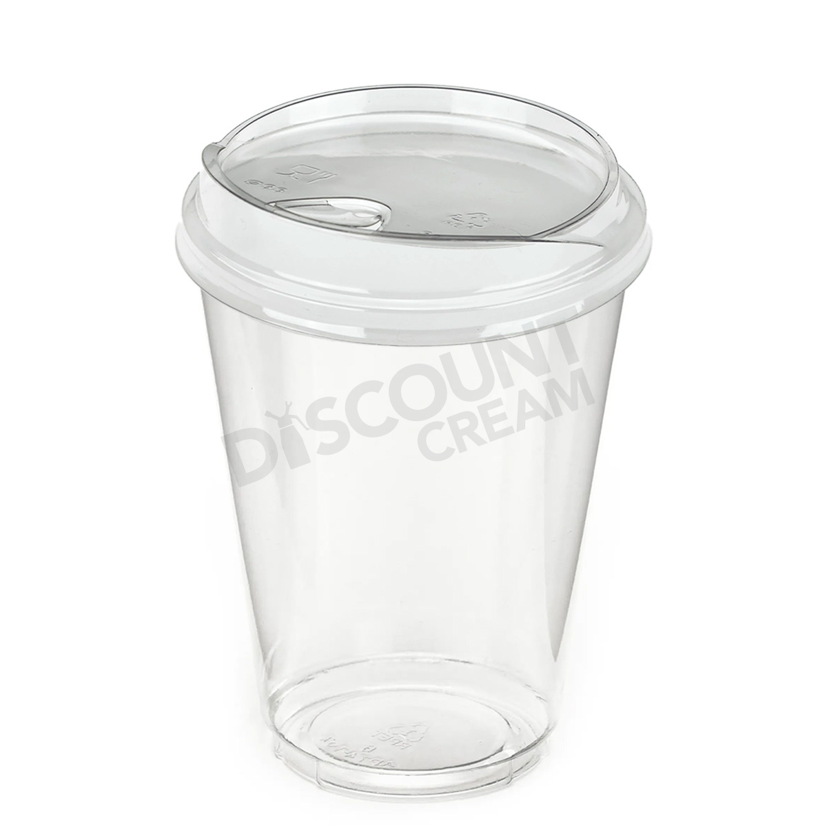 16oz Smoothie Cups Sip Lids Combo Discount Cream