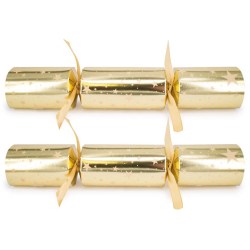 10 Inch Christmas Crackers Golden Stars (50)