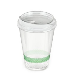 12-14oz Smoothie Cups & Flat Lids Combo