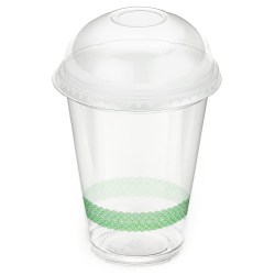 16oz Milkshake Cups & Domed Lids Combo