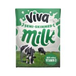 VIVA Semi Skimmed Milk Cartons