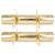 10 Inch Christmas Crackers Golden Stars - 50