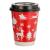 12oz Double Wall Cups - Festive Red Design (100)