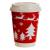 12oz Double Wall Cups - Festive Red Design (100)