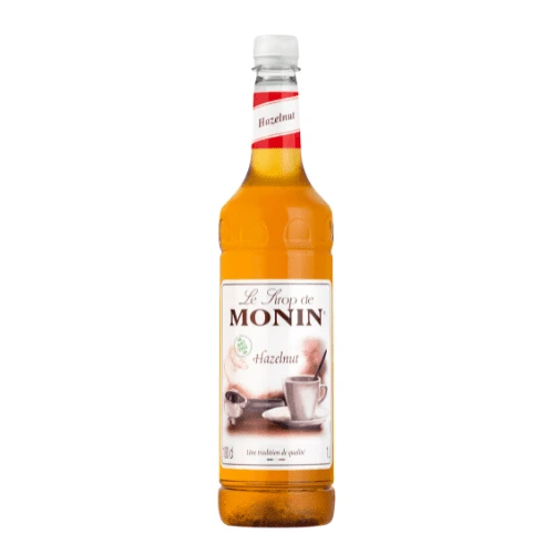 MONIN Premium Hazelnut Nut Free Syrup 1L Bottle
