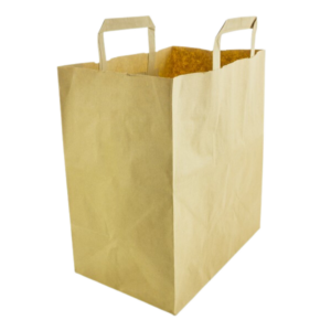 Vegware Large Kraft Recycled Paper Carrier Bags (250 Pack)