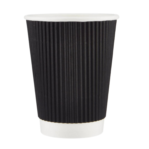 12oz Cups – Black Ripple Cups 500 pack