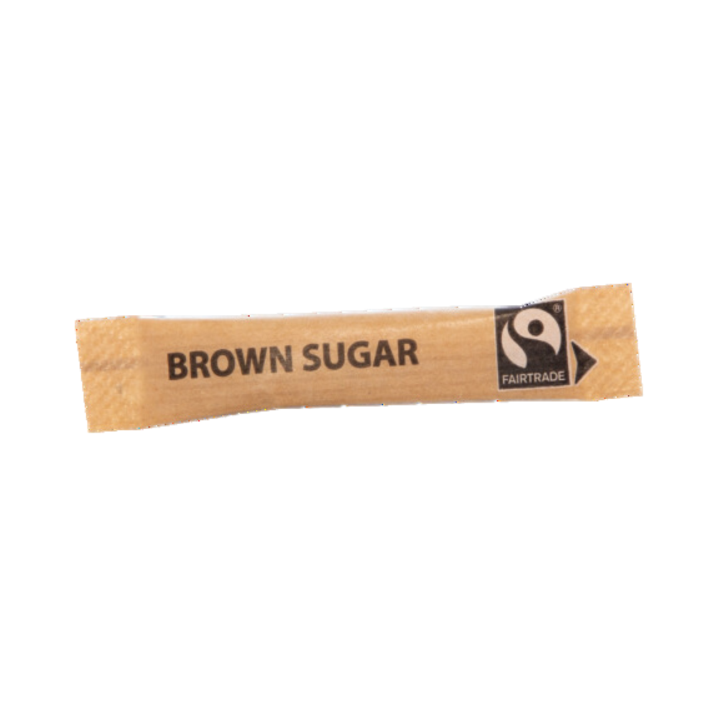 Nutshell Fairtrade Brown Sugar Sticks (Case of 1000)