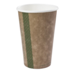 Eco-Friendly Vegware Cups – 16oz Kraft Hot Cups - 89 Series (50 pack)