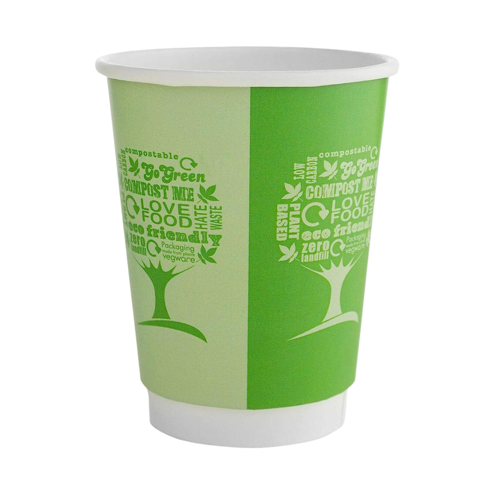 12oz Green Tree Double Walled Cups - 89 Series (25)