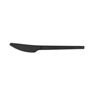Compostable Vegware 6.5" Black Knives (50 Pack)