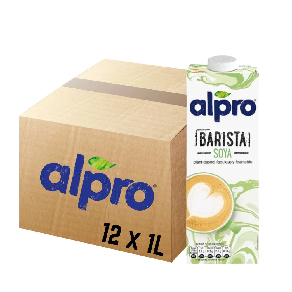 Alpro Barista Soya Milk (12 x 1 Litre)