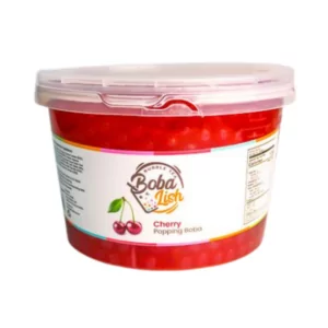 Boba Lish Cherry Popping Boba Pearls for Bubble Tea 2.1KG