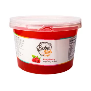 Boba Lish Raspberry Popping Boba Pearls for Bubble Tea 2.1kg